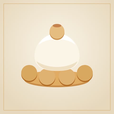 Saint-Honoré maison : couronne de choux caramélisés et dôme de crème